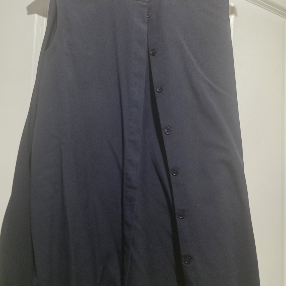 Tory Burch Black Button-Front A-Line Skirt